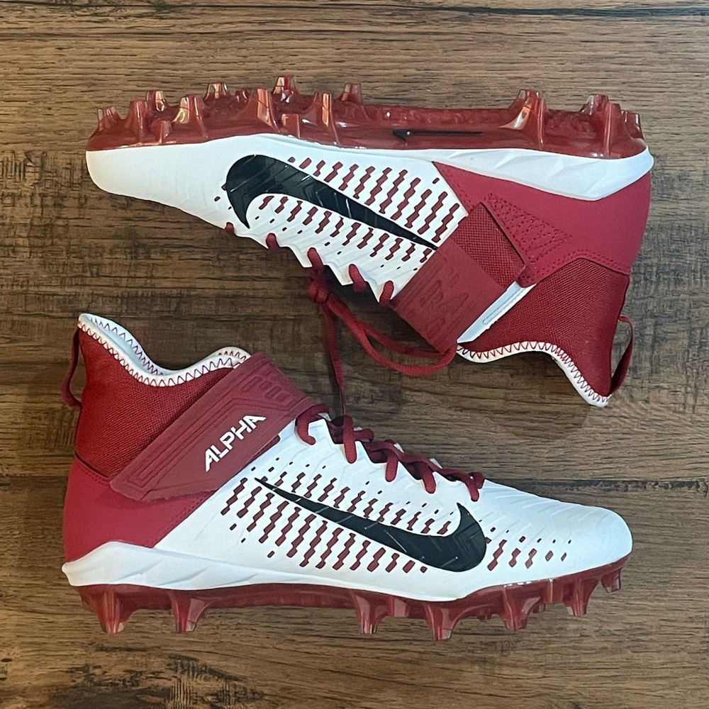 Nike Alpha Menace Pro 2 Mid ‘White Crimson’ (size mens 13.5)